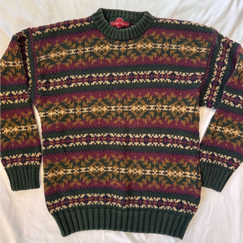 Vintage 90s Patterned Sweater